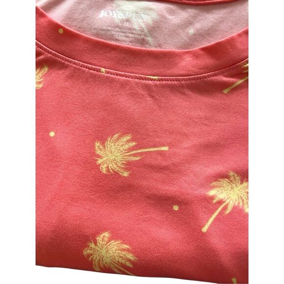 JOYSPUN PALM Print dress tee size XL - Picture 4 of 8